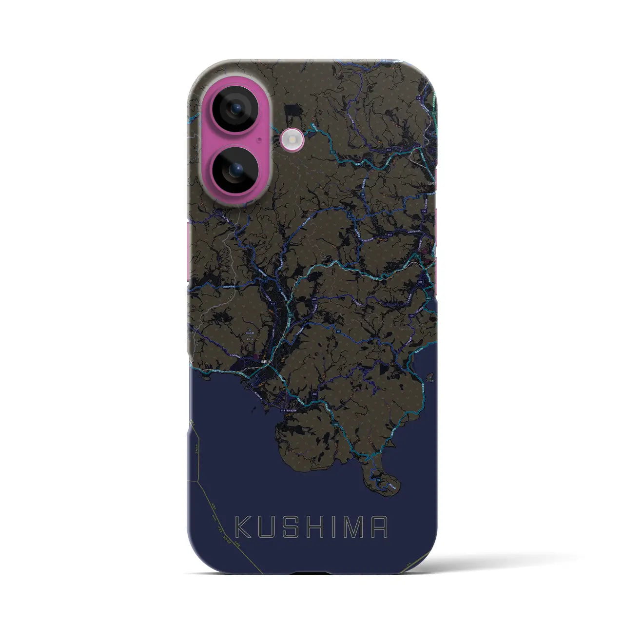 【串間(宮崎県)】地図柄iPhoneケース(バックカバータイプ)