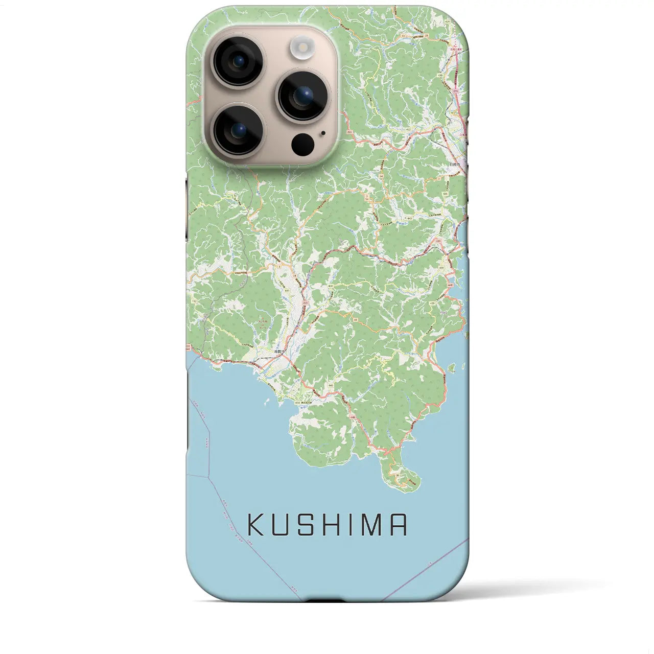 【串間(宮崎県)】地図柄iPhoneケース(バックカバータイプ)