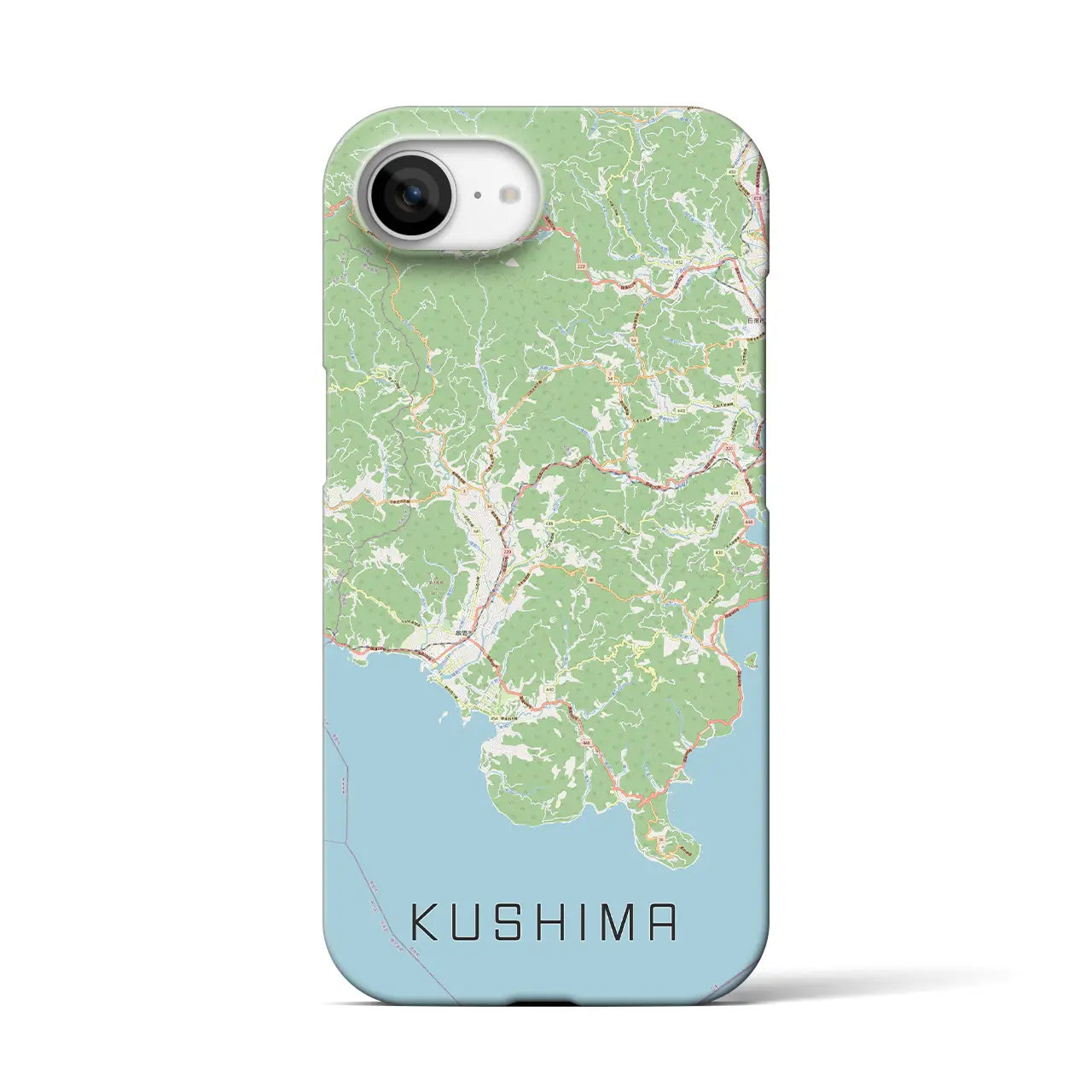 【串間(宮崎県)】地図柄iPhoneケース(バックカバータイプ)