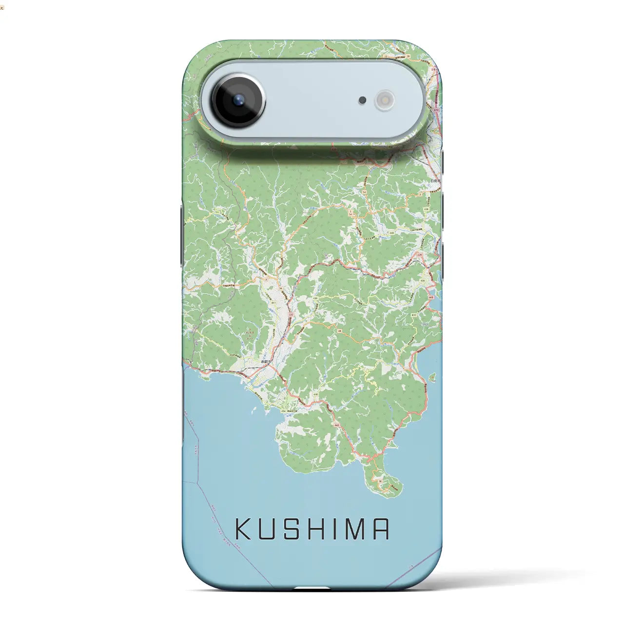 【串間(宮崎県)】地図柄iPhoneケース(バックカバータイプ)
