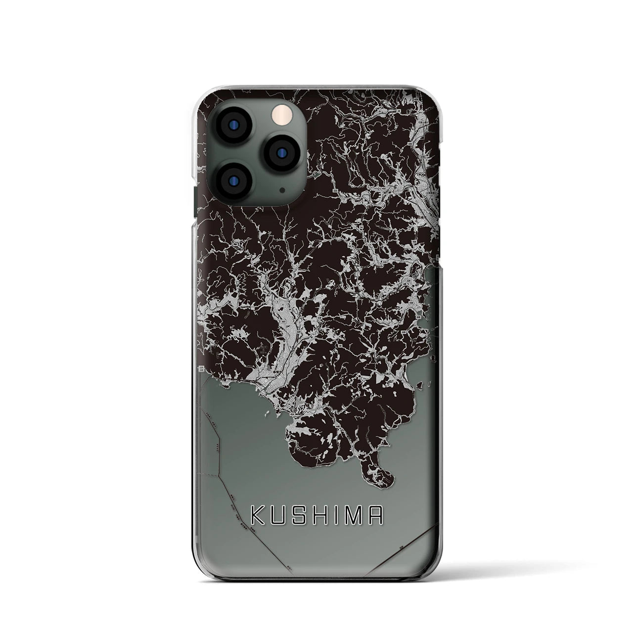 【串間(宮崎県)】地図柄iPhoneケース(クリアタイプ)