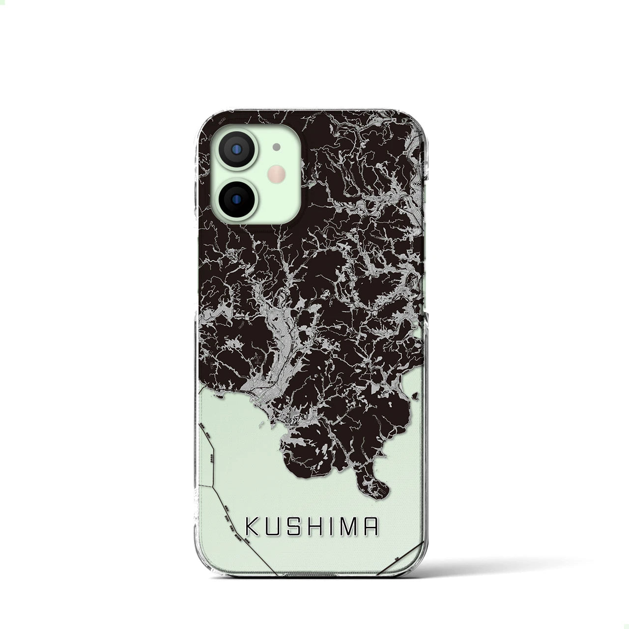 【串間(宮崎県)】地図柄iPhoneケース(クリアタイプ)