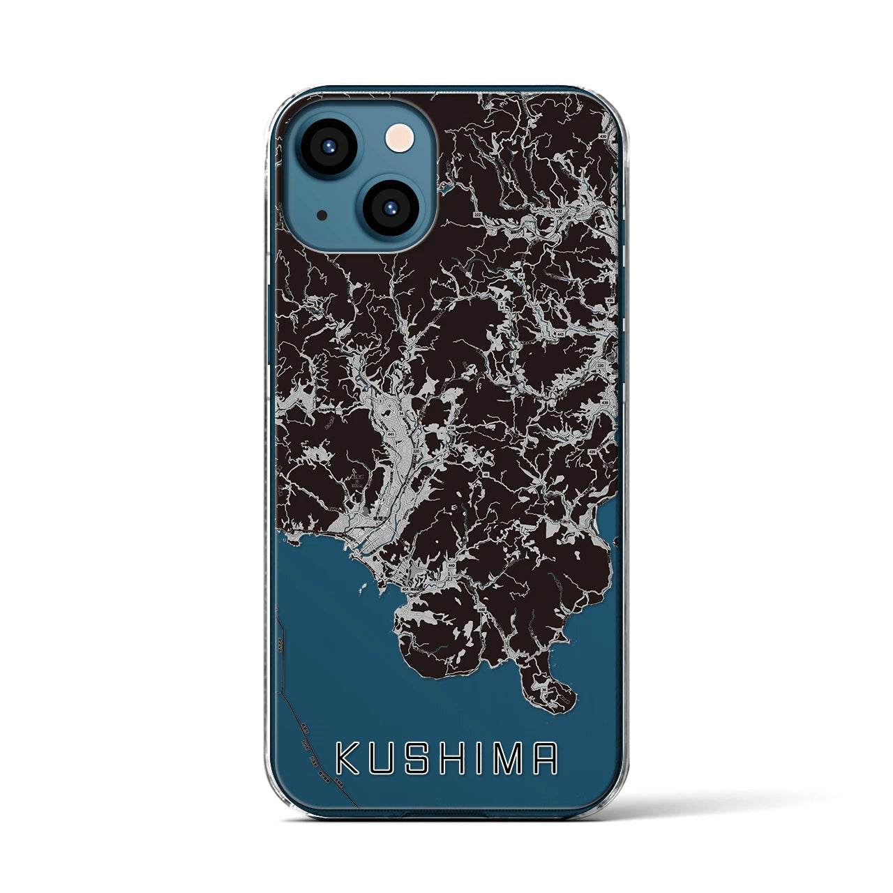 【串間(宮崎県)】地図柄iPhoneケース(クリアタイプ)