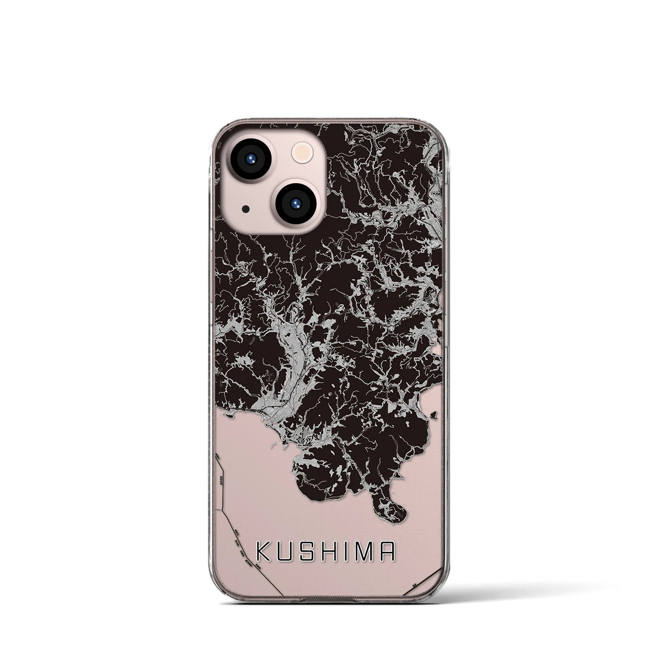 【串間(宮崎県)】地図柄iPhoneケース(クリアタイプ)