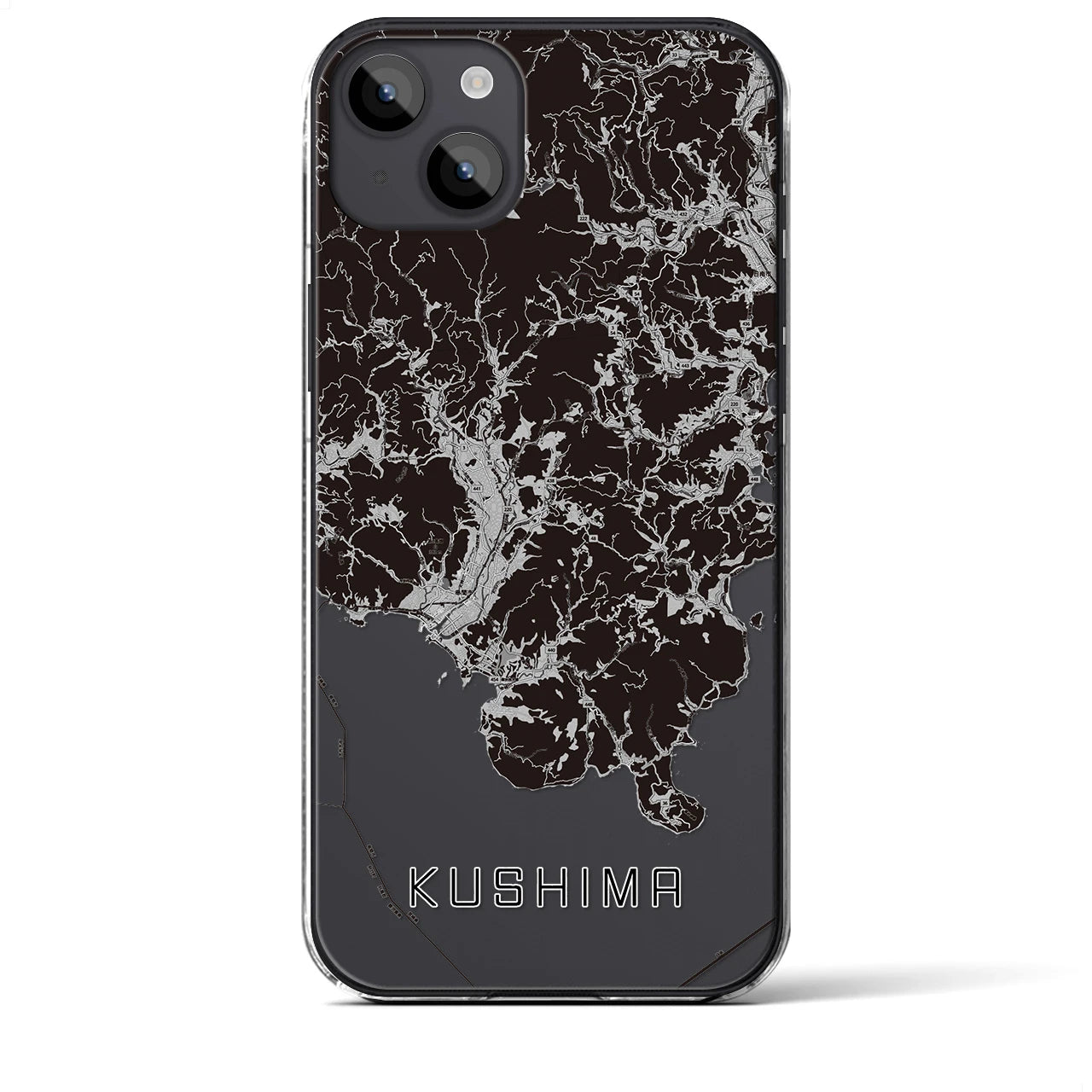 【串間(宮崎県)】地図柄iPhoneケース(クリアタイプ)