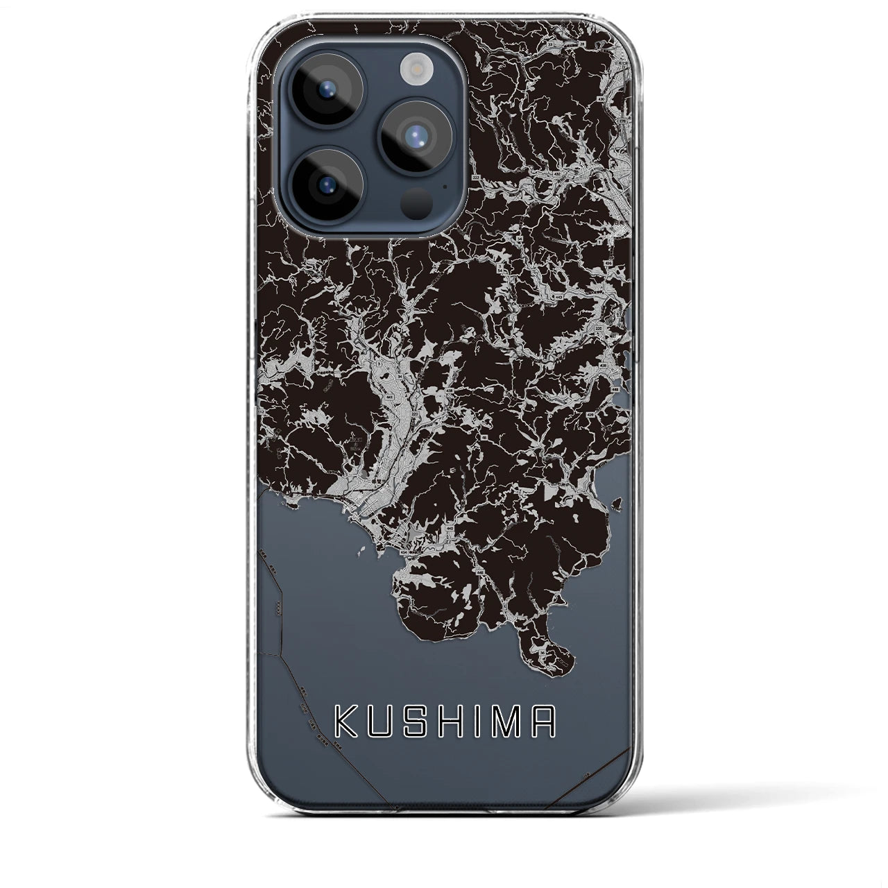 【串間(宮崎県)】地図柄iPhoneケース(クリアタイプ)