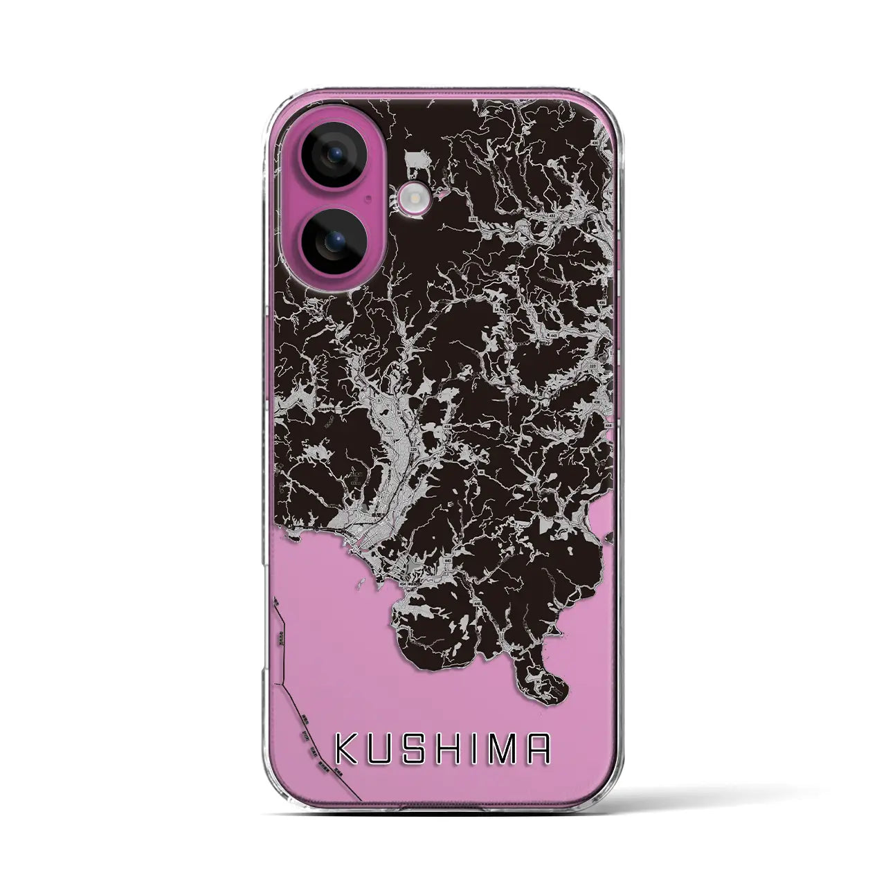 【串間(宮崎県)】地図柄iPhoneケース(クリアタイプ)