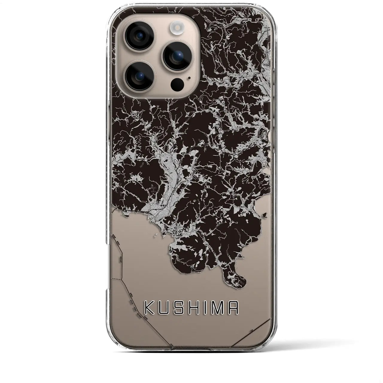 【串間(宮崎県)】地図柄iPhoneケース(クリアタイプ)