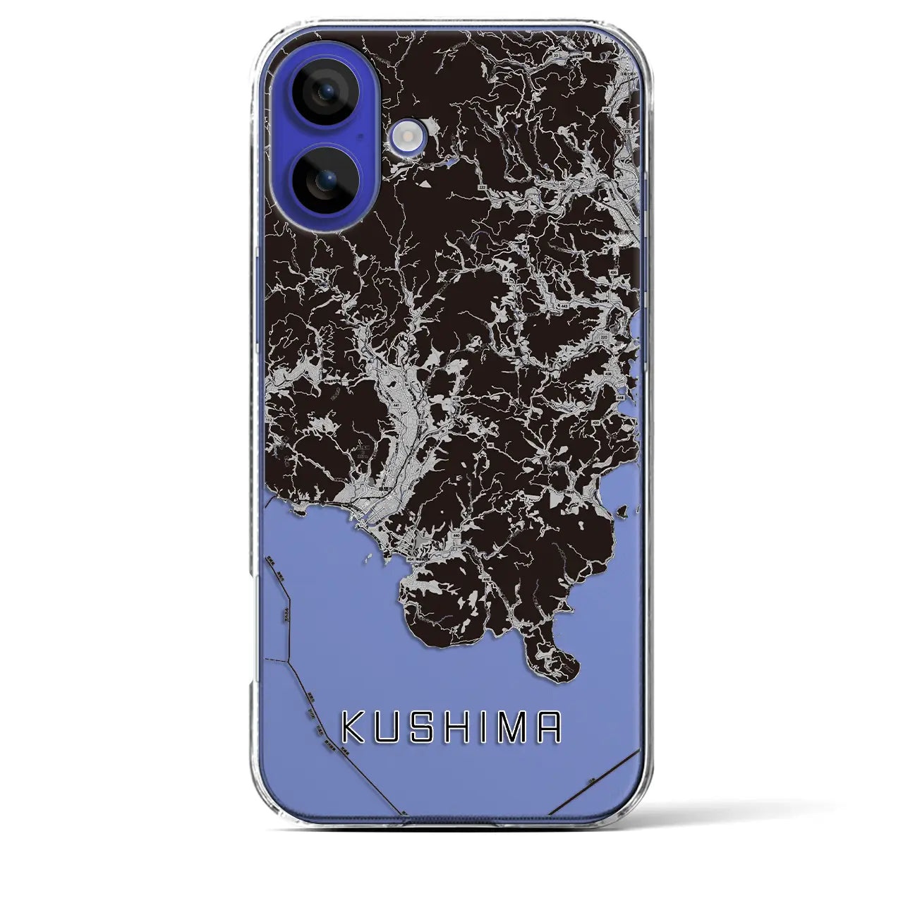 【串間(宮崎県)】地図柄iPhoneケース(クリアタイプ)