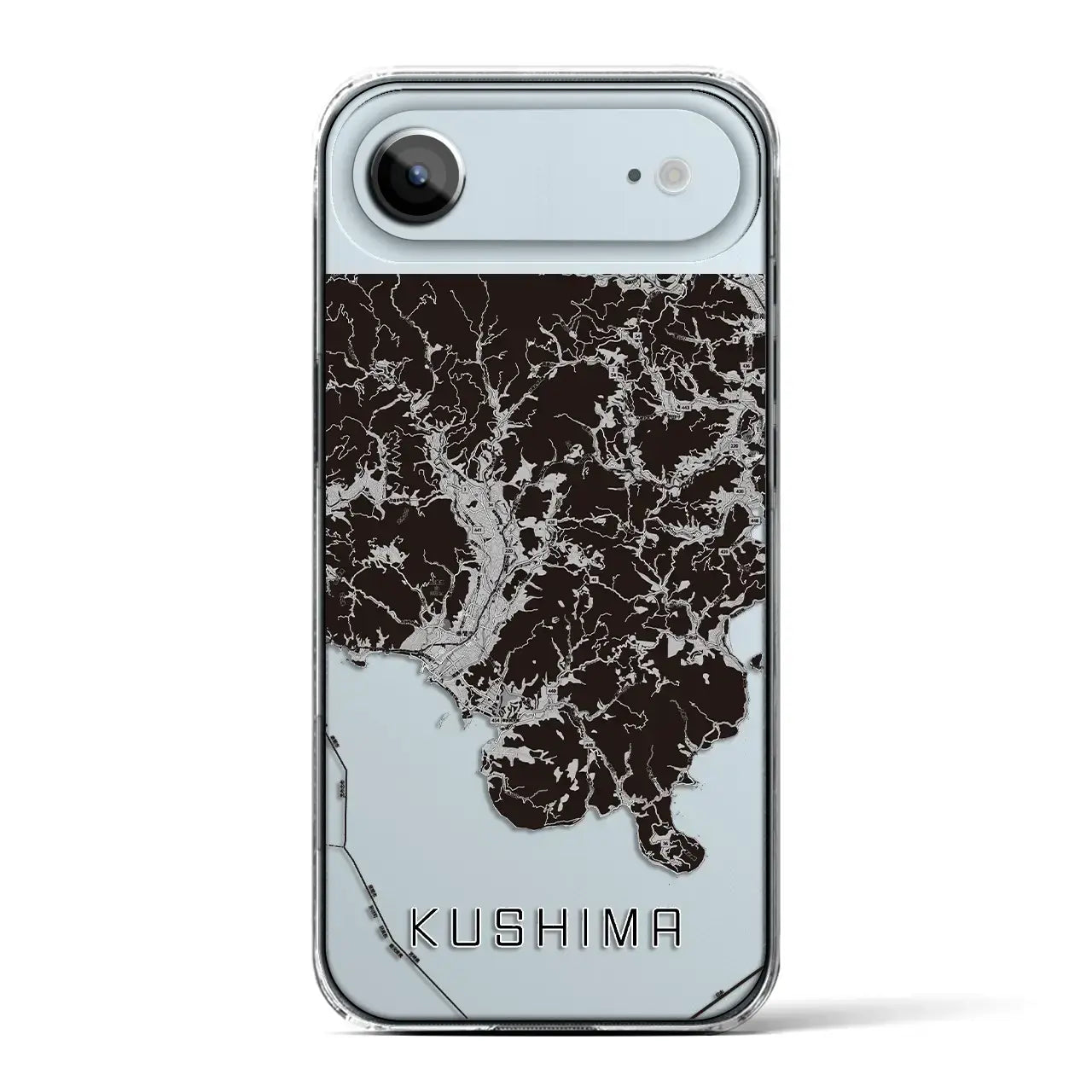 【串間(宮崎県)】地図柄iPhoneケース(クリアタイプ)