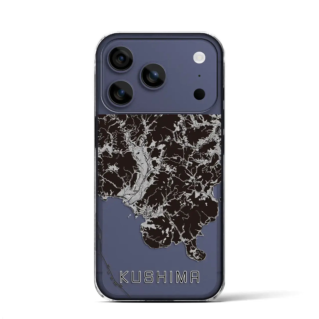 【串間(宮崎県)】地図柄iPhoneケース(クリアタイプ)