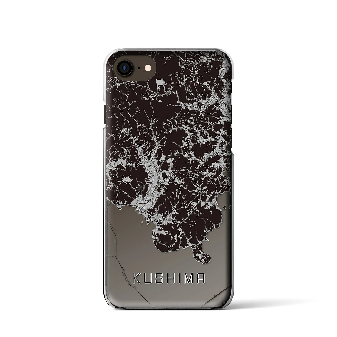 【串間(宮崎県)】地図柄iPhoneケース(クリアタイプ)