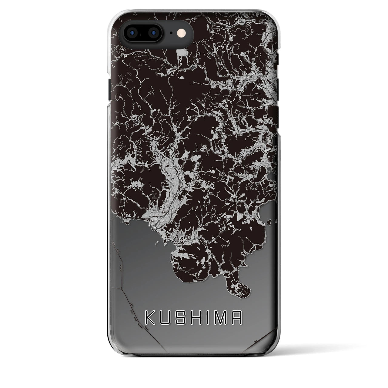 【串間(宮崎県)】地図柄iPhoneケース(クリアタイプ)