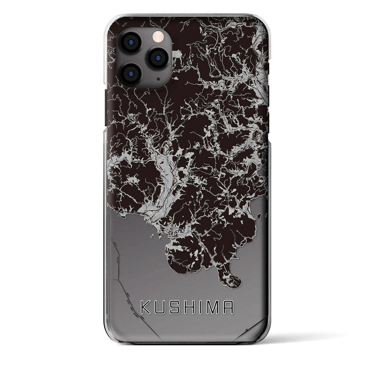 【串間(宮崎県)】地図柄iPhoneケース(クリアタイプ)