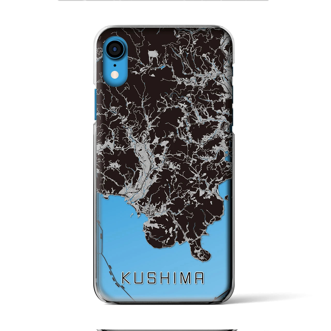 【串間(宮崎県)】地図柄iPhoneケース(クリアタイプ)