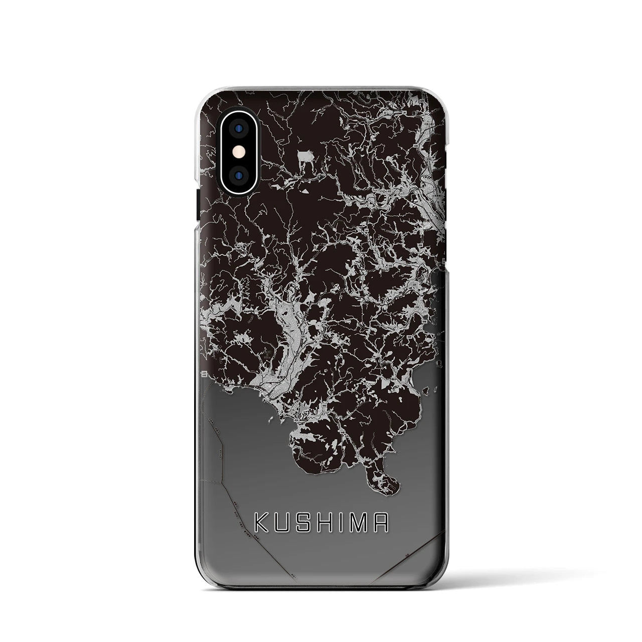 【串間(宮崎県)】地図柄iPhoneケース(クリアタイプ)