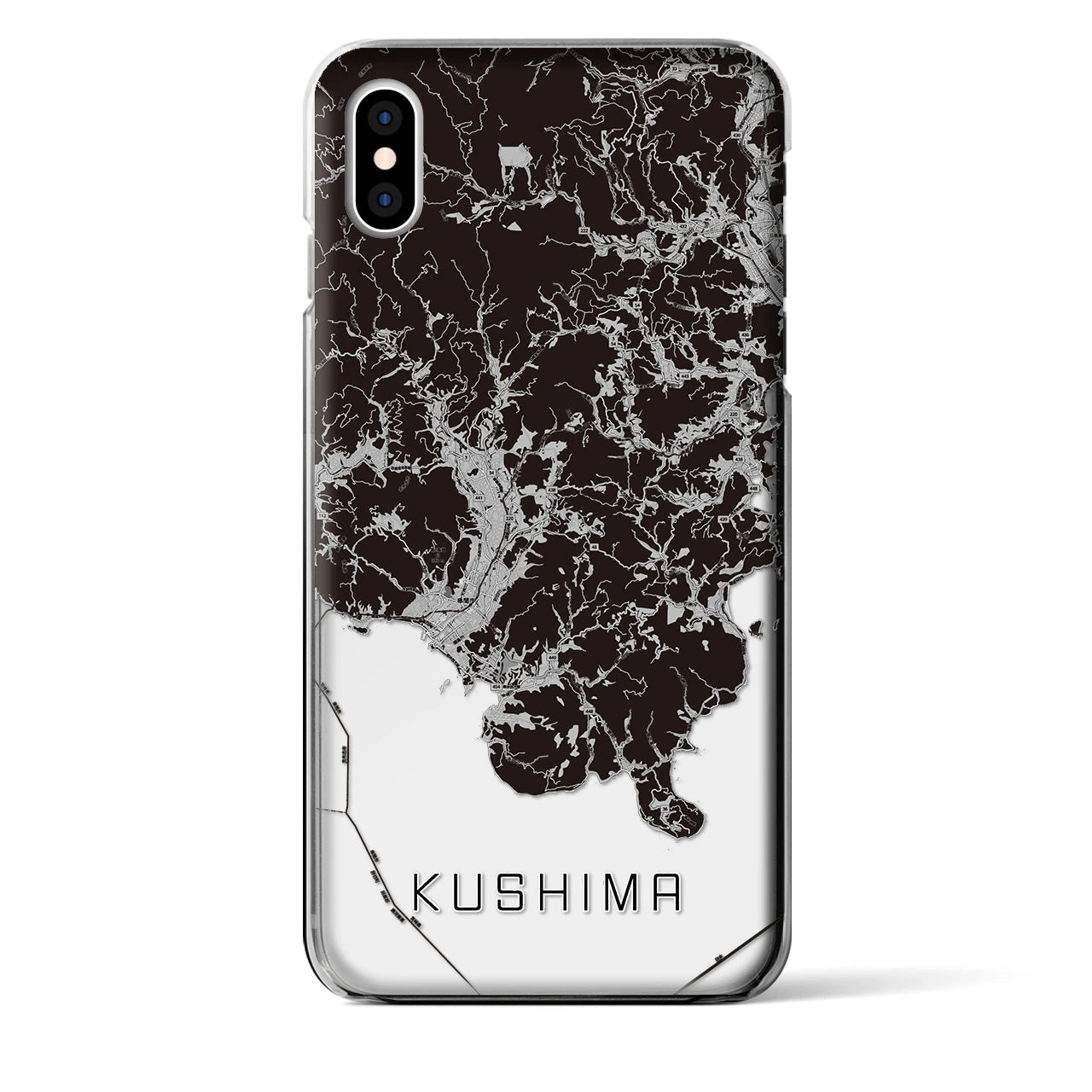 【串間(宮崎県)】地図柄iPhoneケース(クリアタイプ)