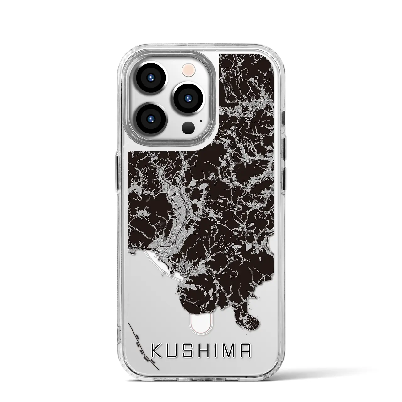 【串間(宮崎県)】地図柄iPhoneケース(MagSafeタイプ)