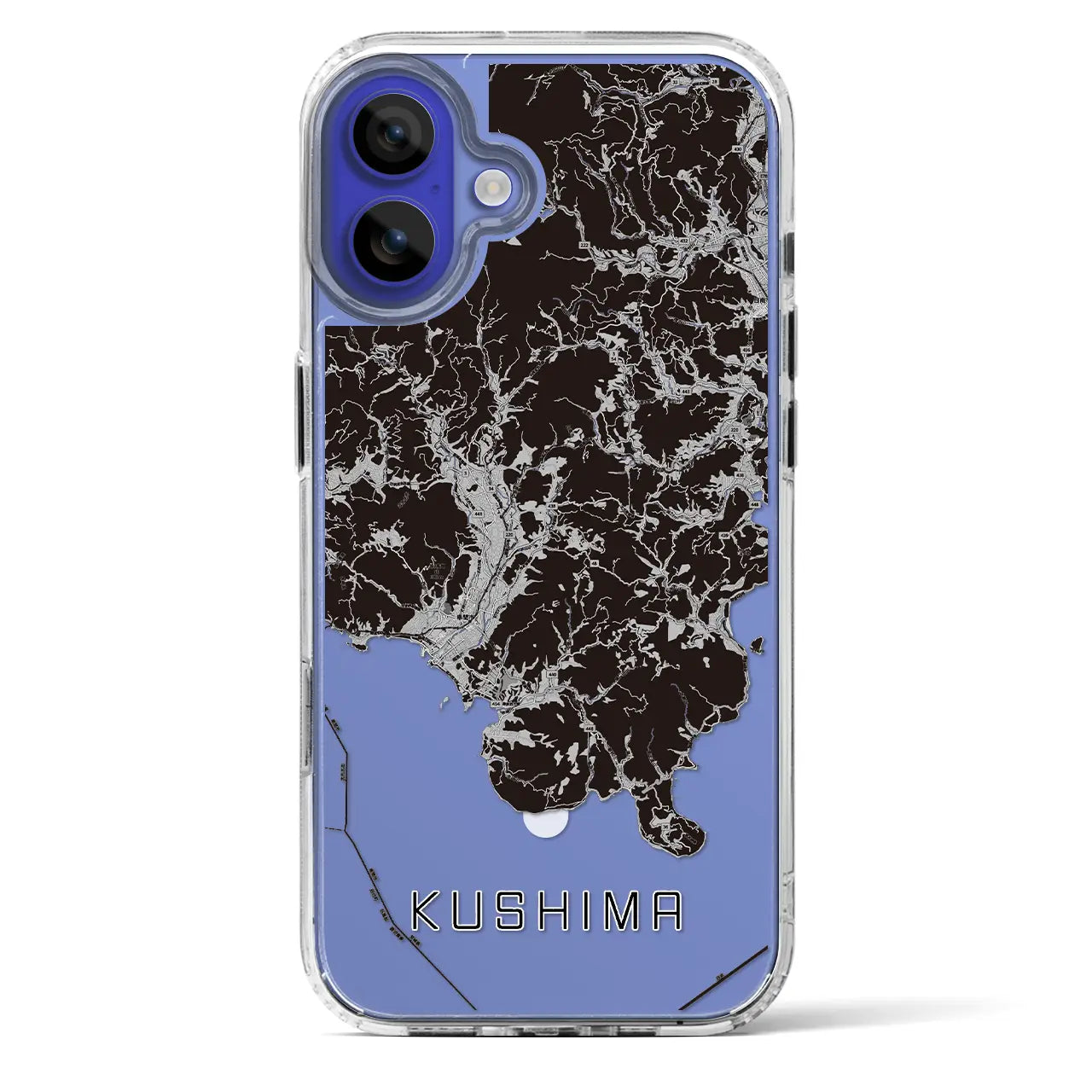 【串間(宮崎県)】地図柄iPhoneケース(MagSafeタイプ)