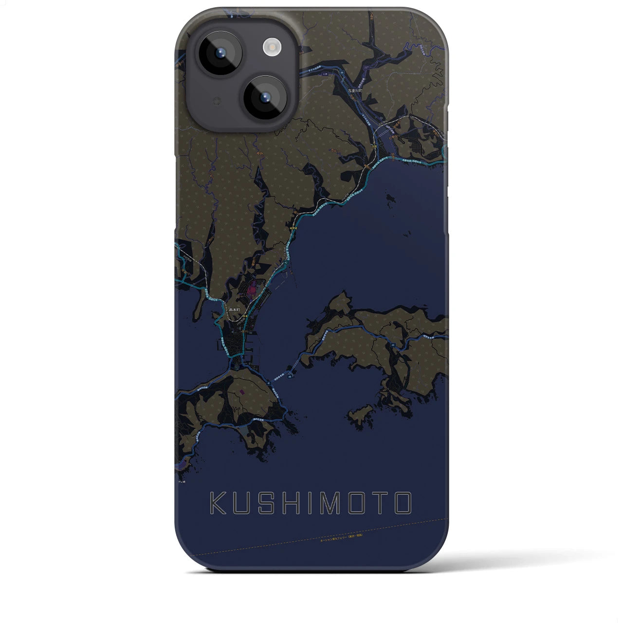 【串本(和歌山県)】地図柄iPhoneケース(バックカバータイプ)