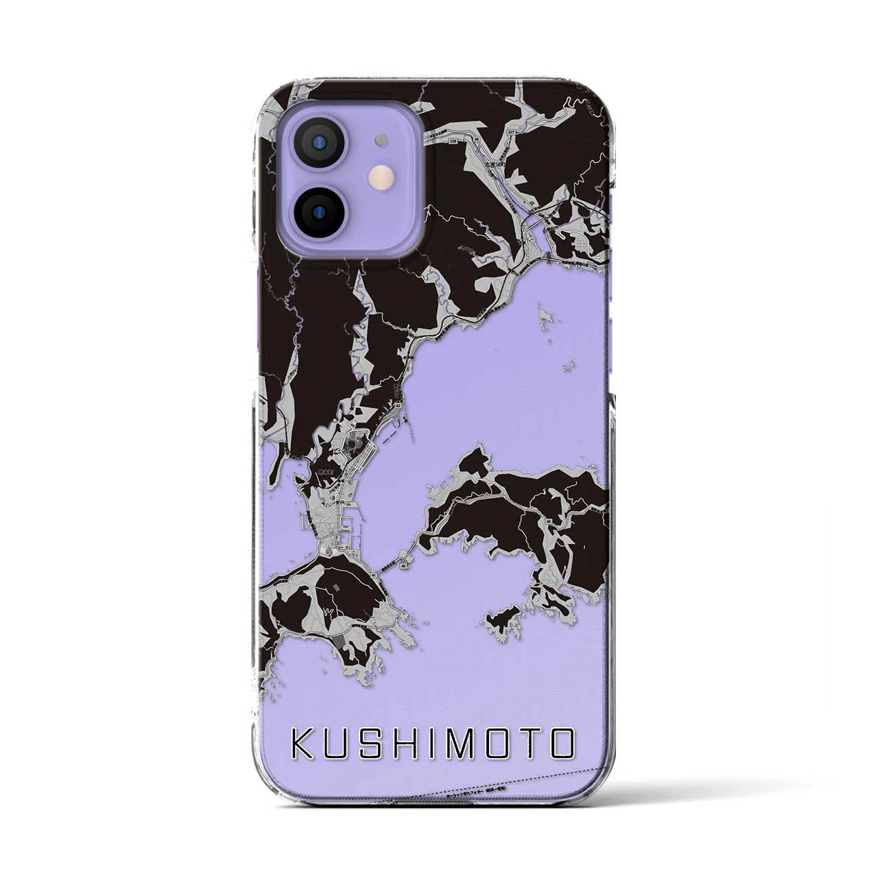 【串本(和歌山県)】地図柄iPhoneケース(クリアタイプ)