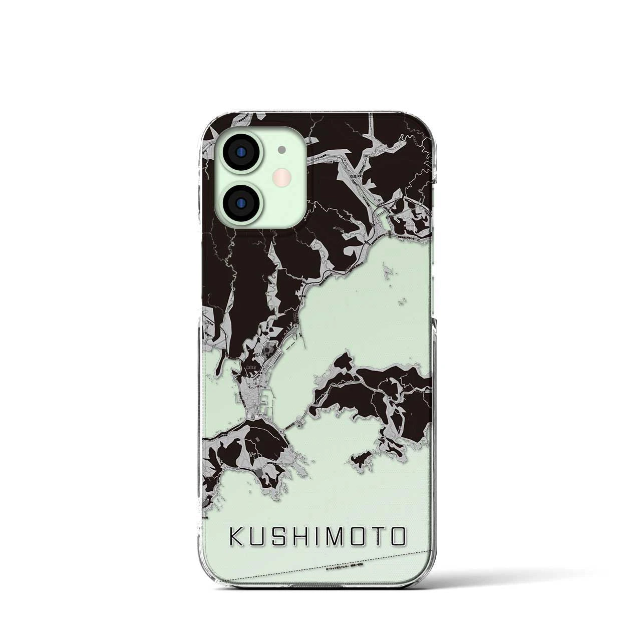 【串本(和歌山県)】地図柄iPhoneケース(クリアタイプ)