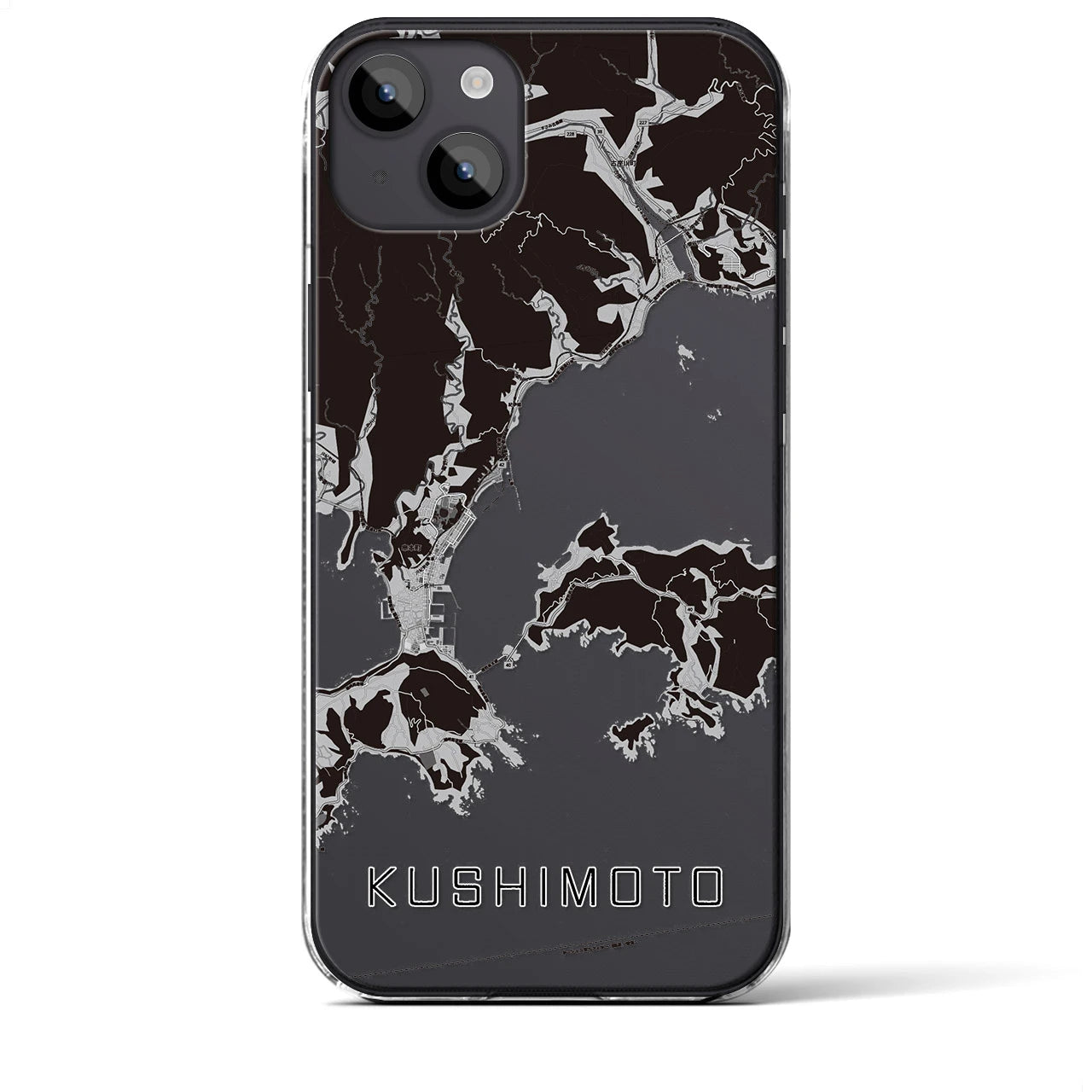 【串本(和歌山県)】地図柄iPhoneケース(クリアタイプ)