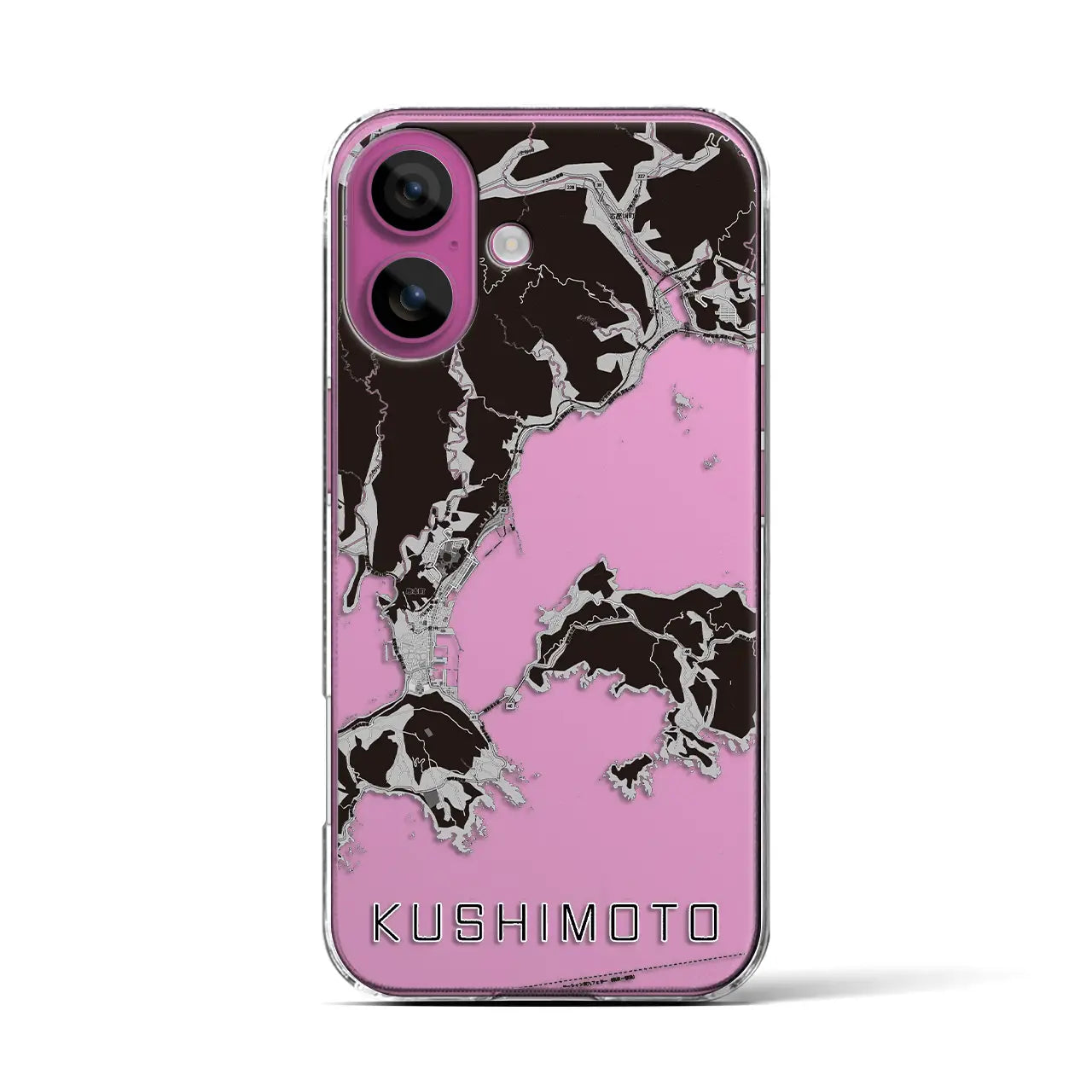 【串本(和歌山県)】地図柄iPhoneケース(クリアタイプ)