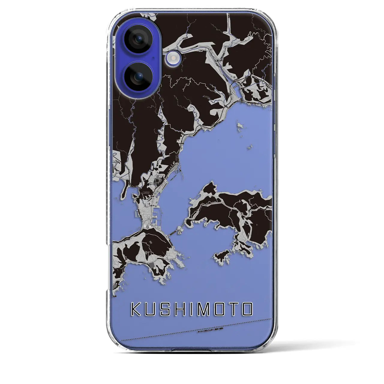 【串本(和歌山県)】地図柄iPhoneケース(クリアタイプ)