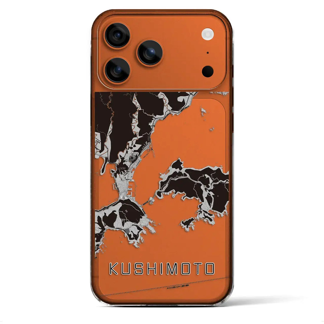 【串本(和歌山県)】地図柄iPhoneケース(クリアタイプ)