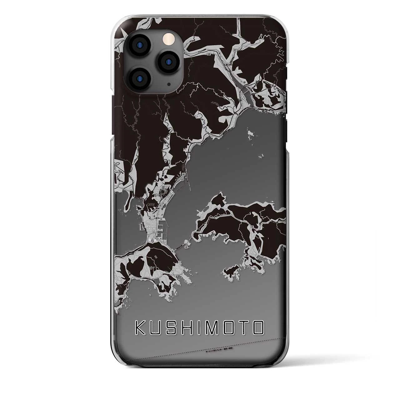 【串本(和歌山県)】地図柄iPhoneケース(クリアタイプ)