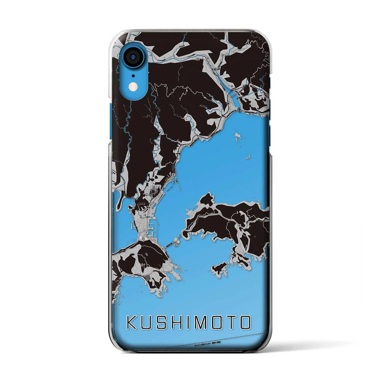 【串本(和歌山県)】地図柄iPhoneケース(クリアタイプ)