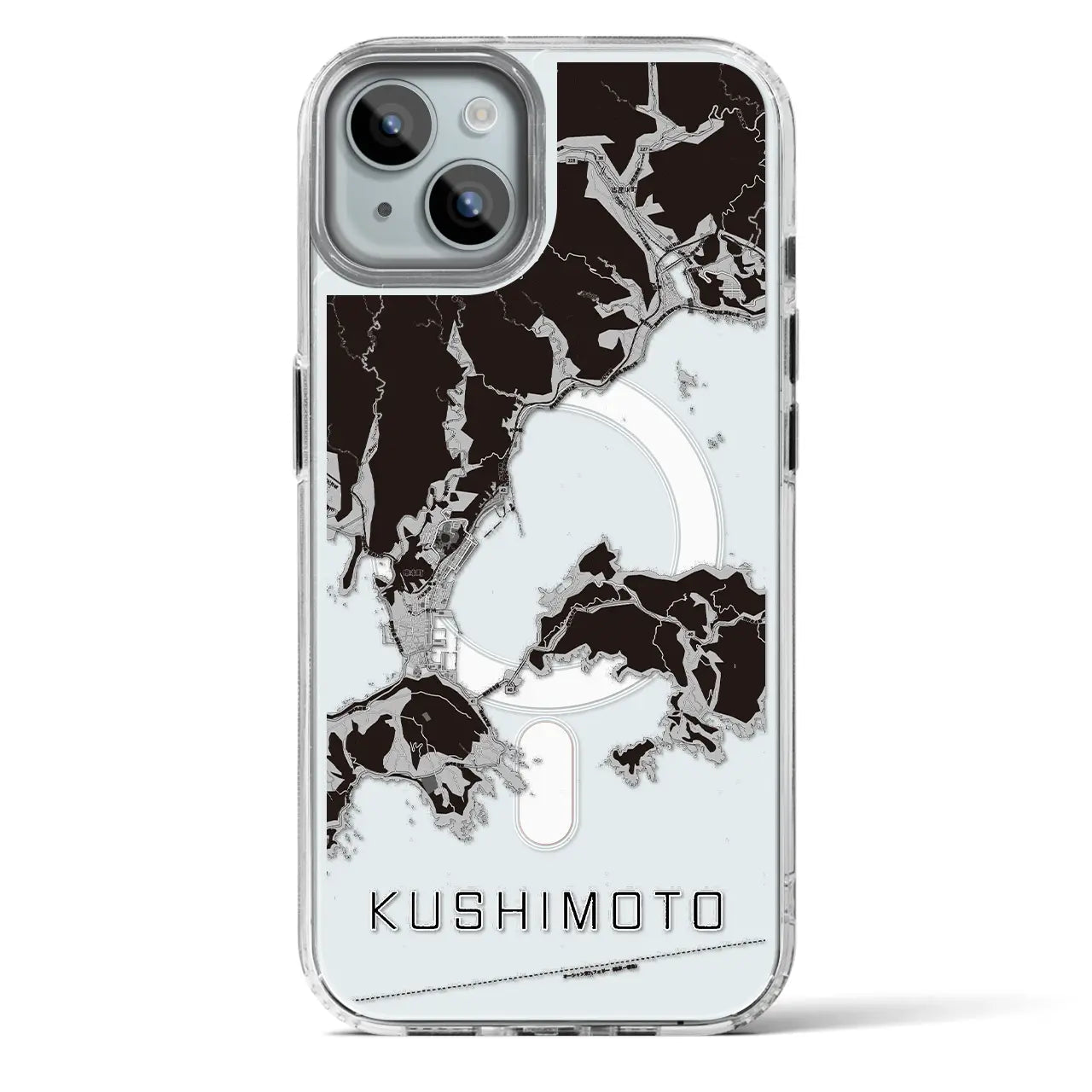 【串本(和歌山県)】地図柄iPhoneケース(MagSafeタイプ)