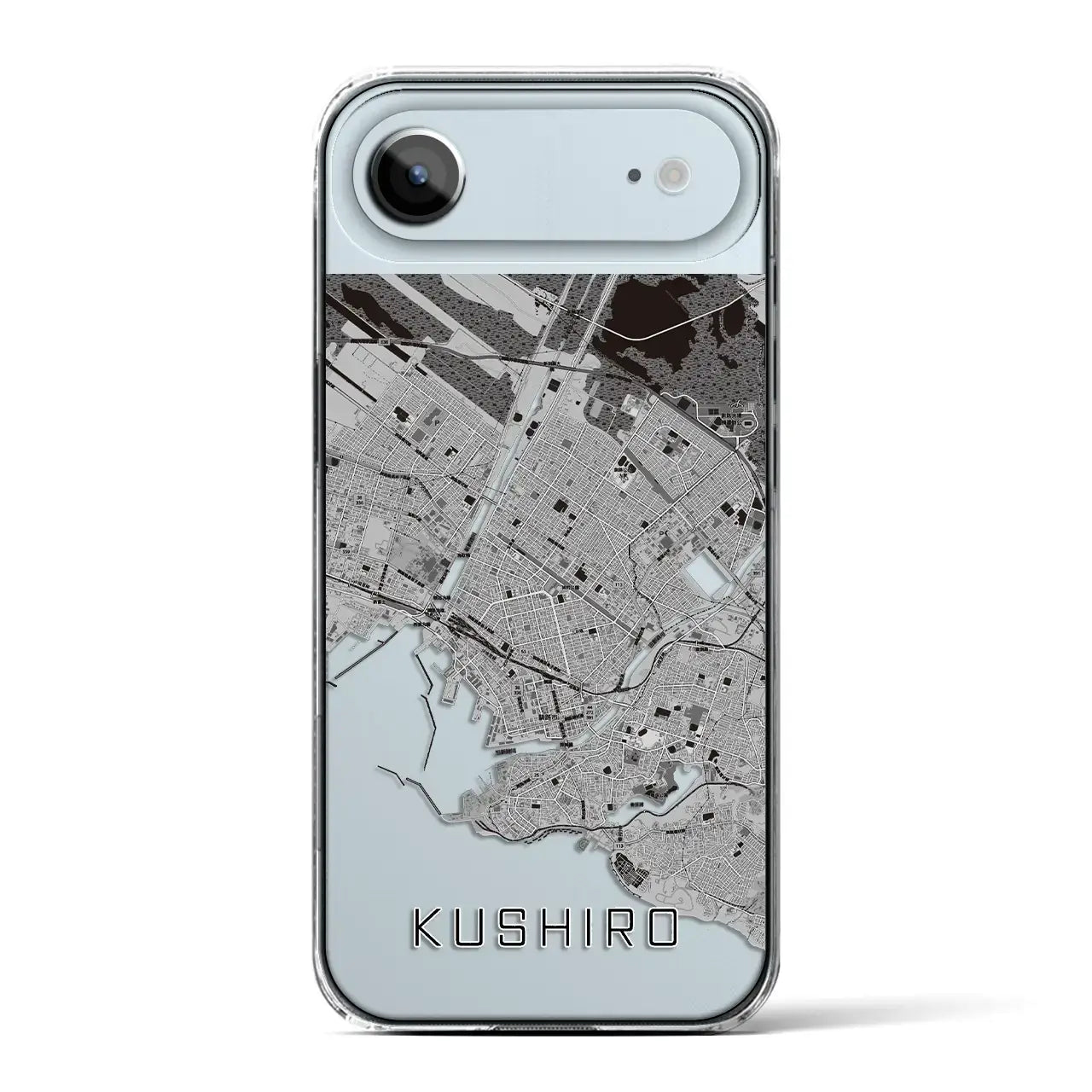 【釧路(北海道)】地図柄iPhoneケース(クリアタイプ)