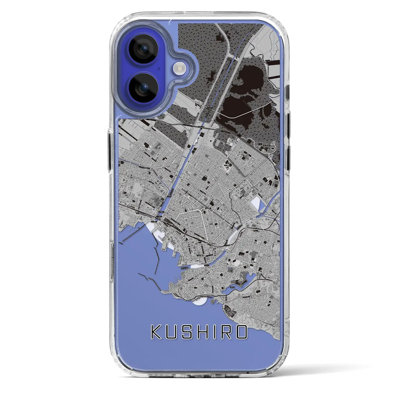 【釧路(北海道)】地図柄iPhoneケース(MagSafeタイプ)