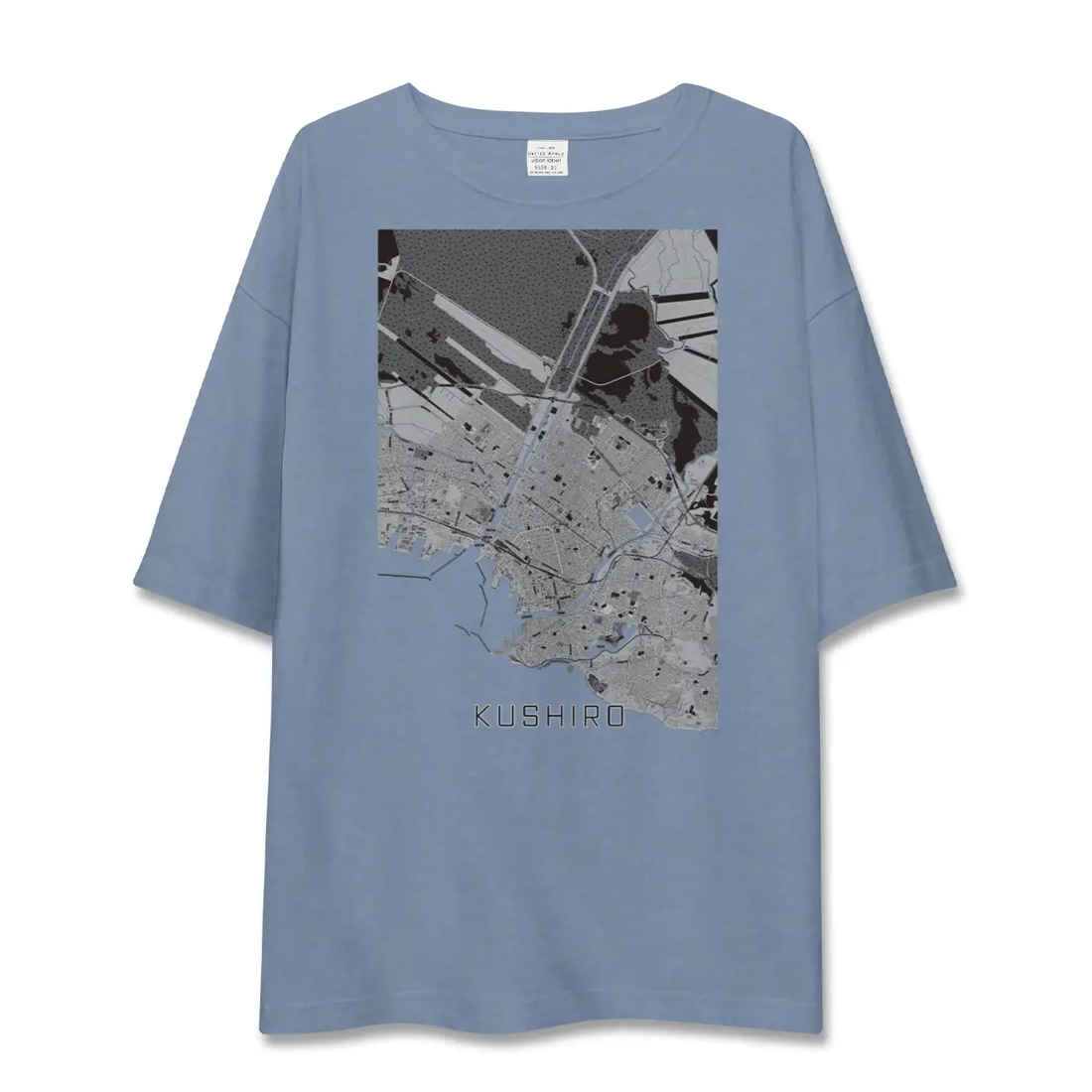 【釧路(北海道)】地図柄ビッグシルエットTシャツ