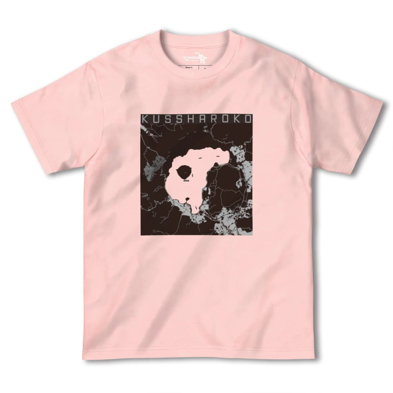 【屈斜路湖(北海道)】地図柄ヘビーウェイトTシャツ