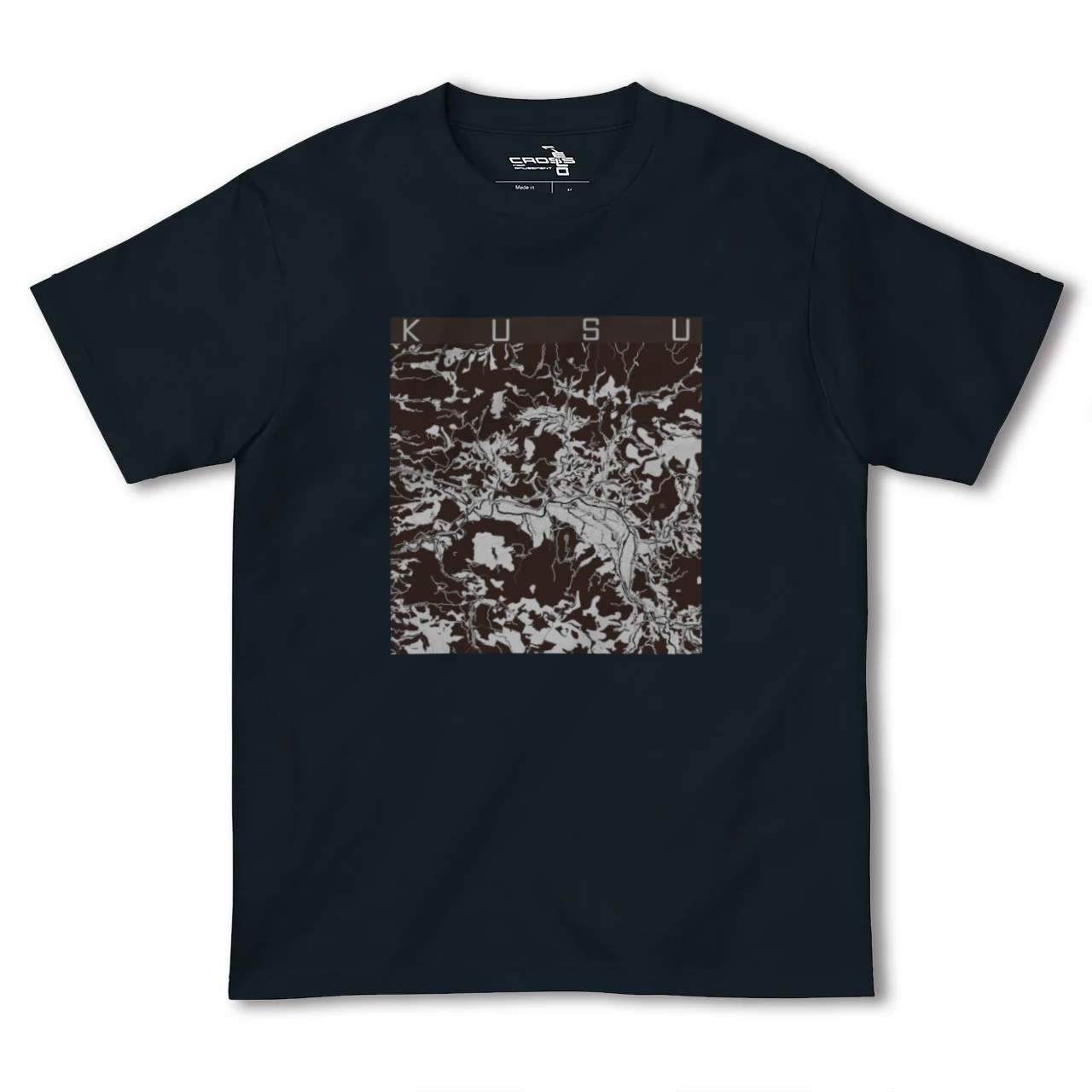 【玖珠(大分県)】地図柄ヘビーウェイトTシャツ