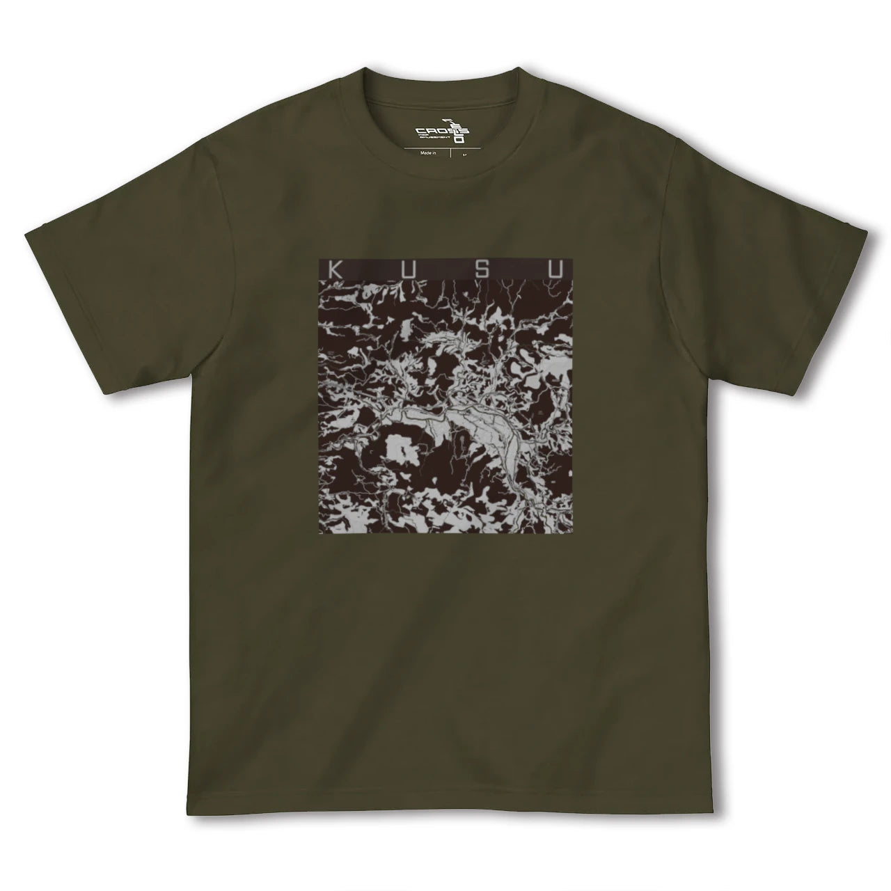 【玖珠(大分県)】地図柄ヘビーウェイトTシャツ