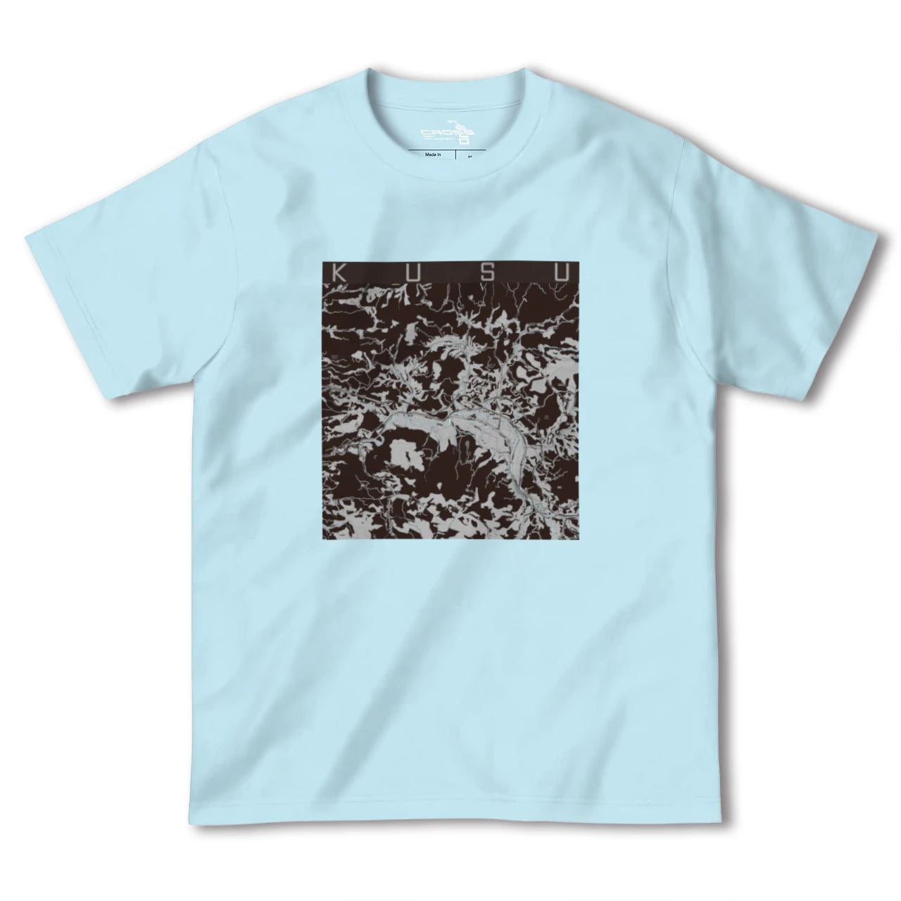 【玖珠(大分県)】地図柄ヘビーウェイトTシャツ