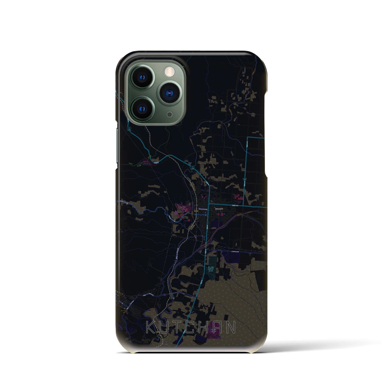 【倶知安(北海道)】地図柄iPhoneケース(バックカバータイプ)