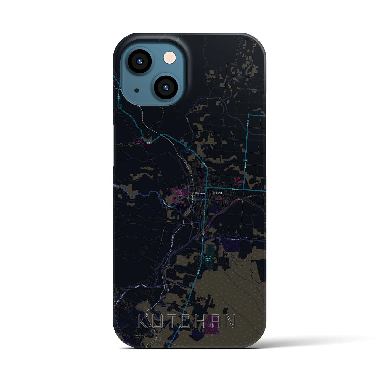 【倶知安(北海道)】地図柄iPhoneケース(バックカバータイプ)