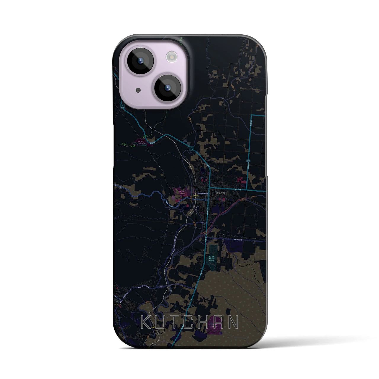 【倶知安(北海道)】地図柄iPhoneケース(バックカバータイプ)