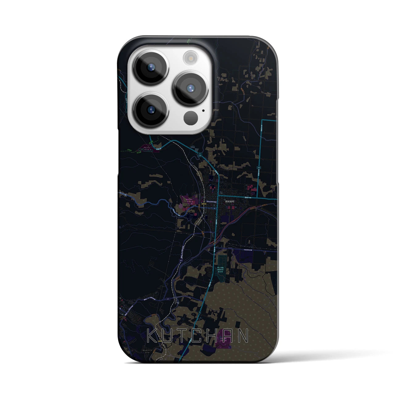 【倶知安(北海道)】地図柄iPhoneケース(バックカバータイプ)