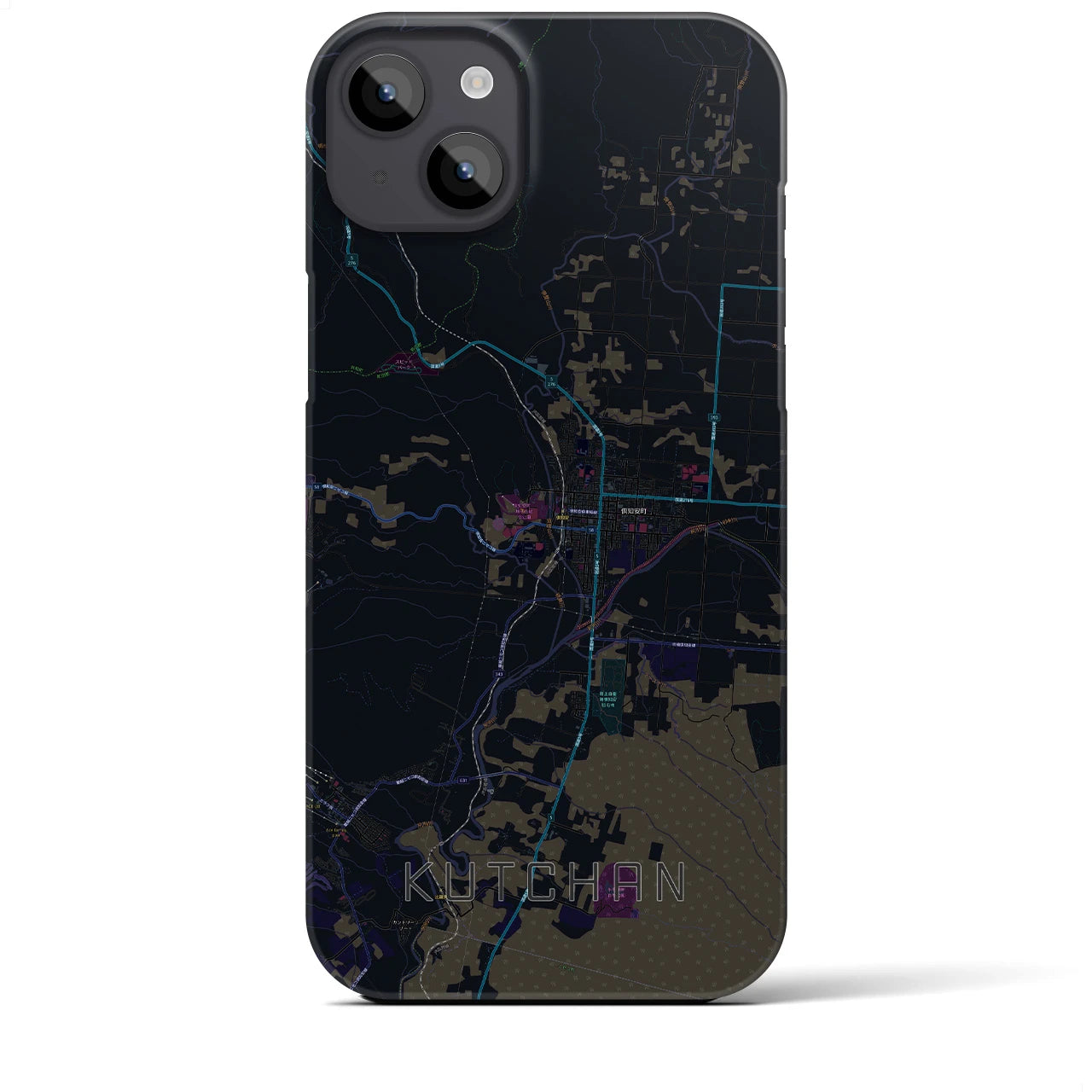 【倶知安(北海道)】地図柄iPhoneケース(バックカバータイプ)