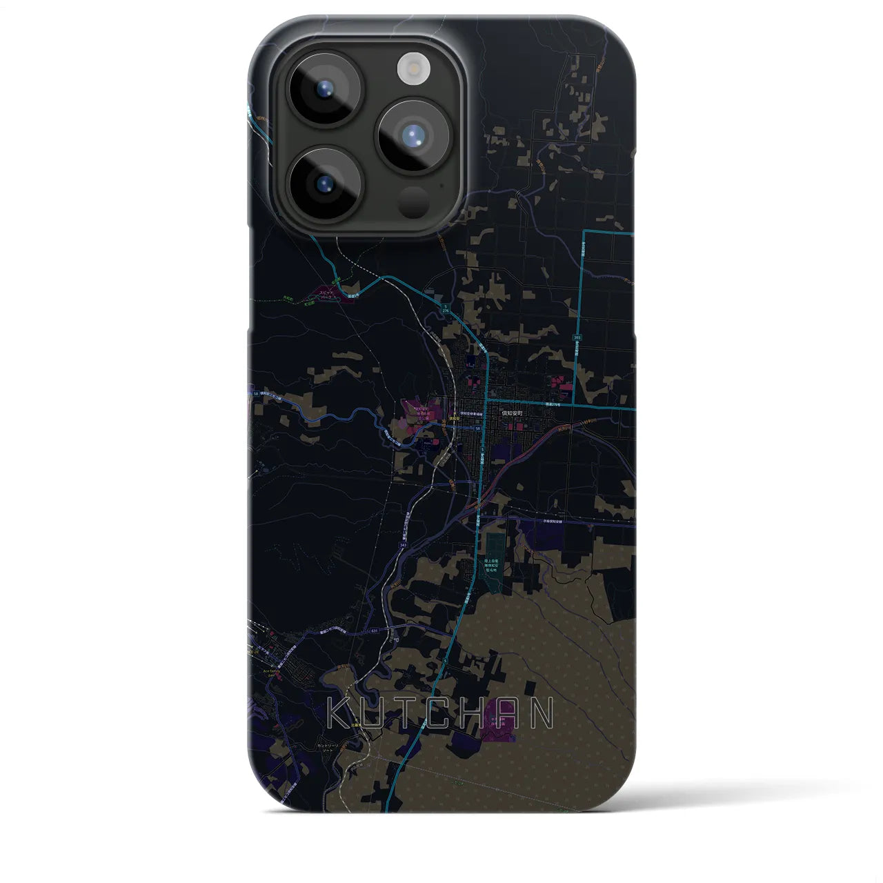 【倶知安(北海道)】地図柄iPhoneケース(バックカバータイプ)