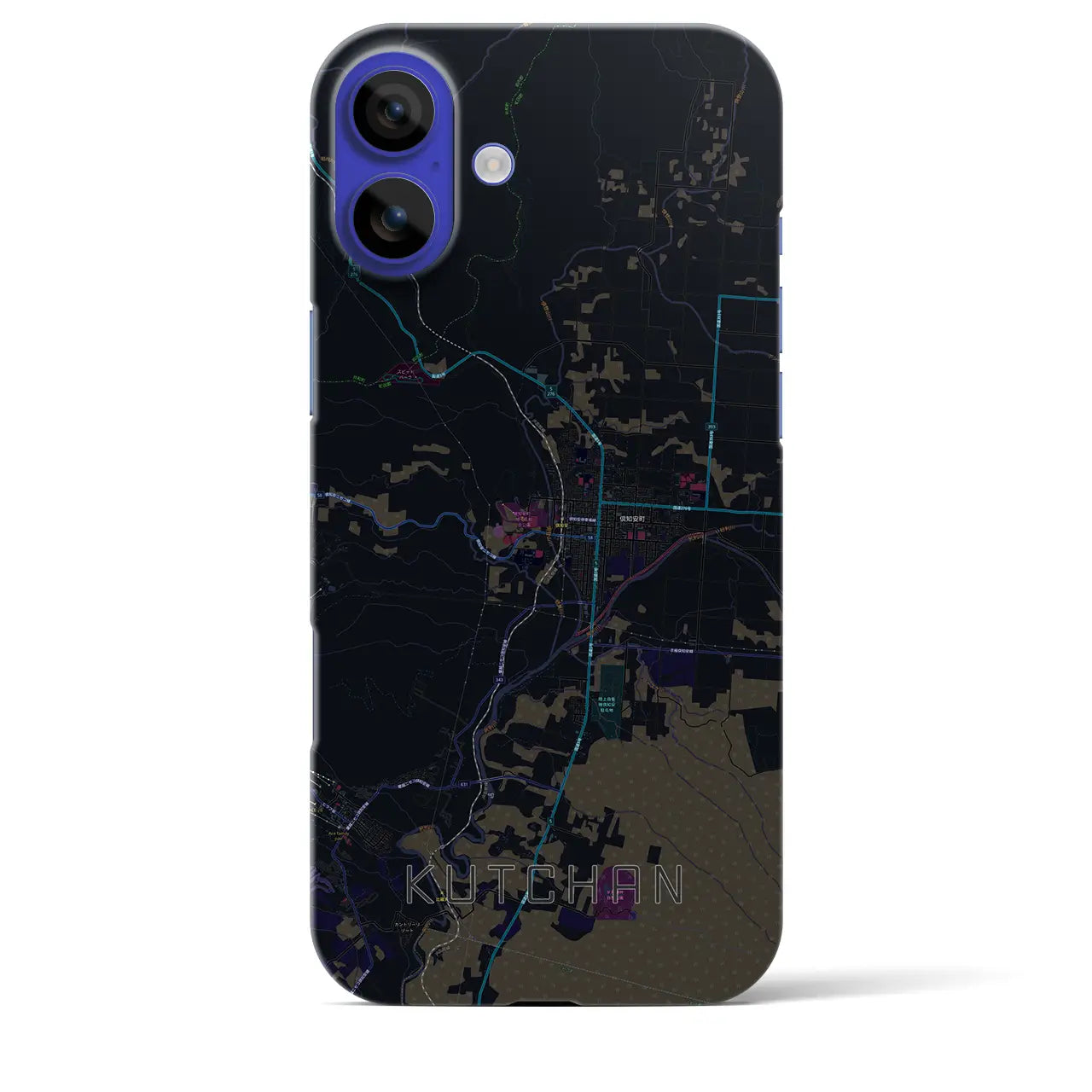 【倶知安(北海道)】地図柄iPhoneケース(バックカバータイプ)
