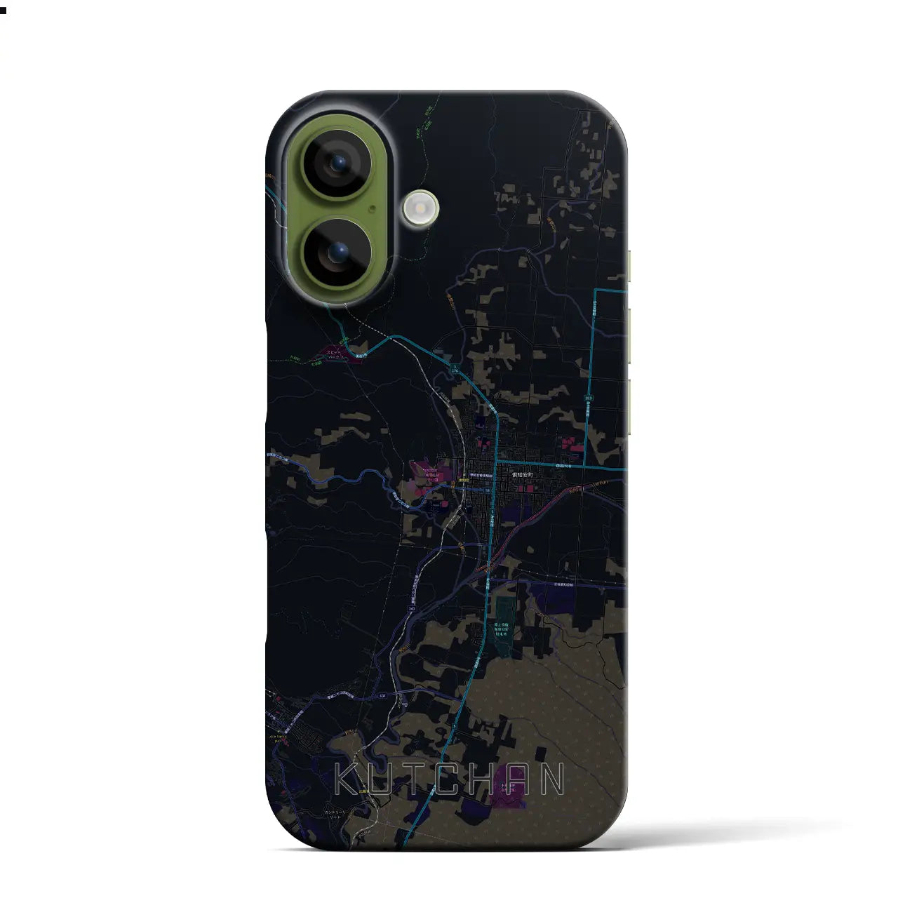 【倶知安(北海道)】地図柄iPhoneケース(バックカバータイプ)