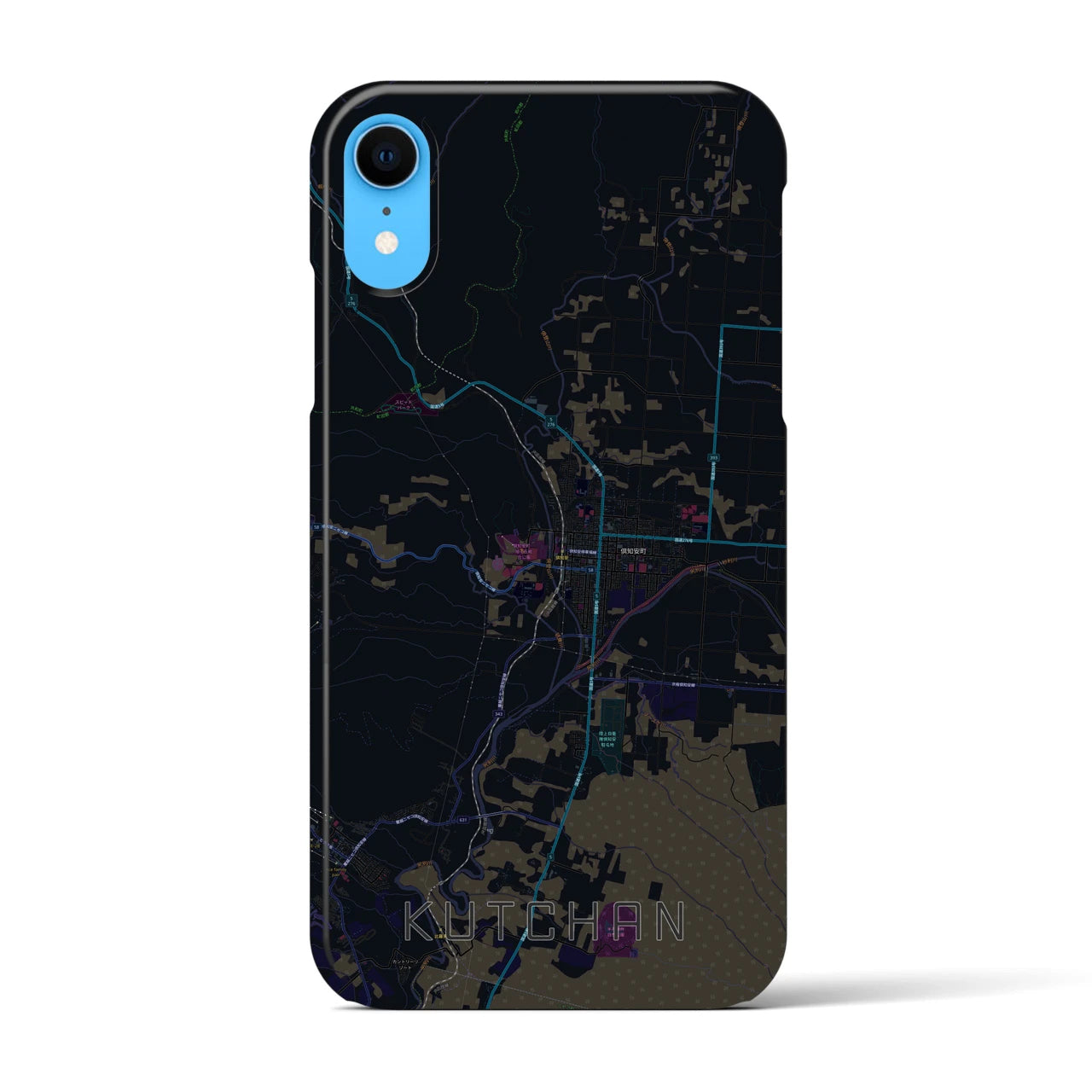 【倶知安(北海道)】地図柄iPhoneケース(バックカバータイプ)