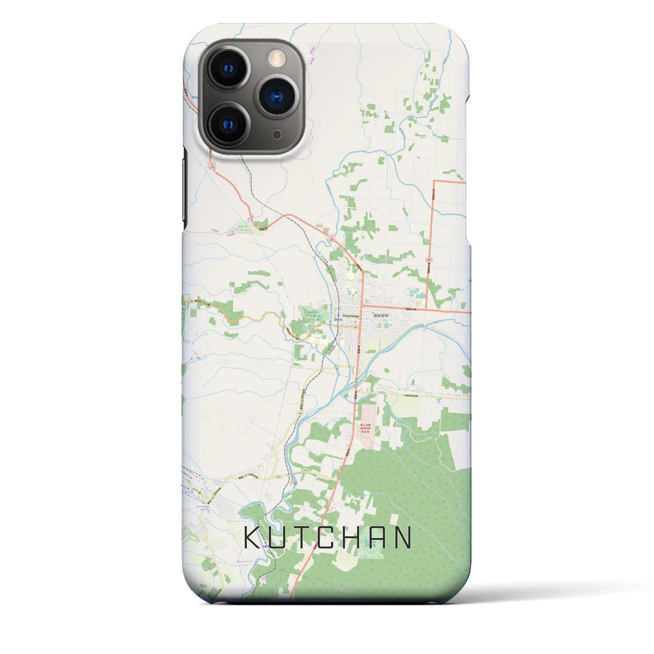 【倶知安(北海道)】地図柄iPhoneケース(バックカバータイプ)